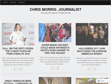 Tablet Screenshot of chrismorrisjournalist.com